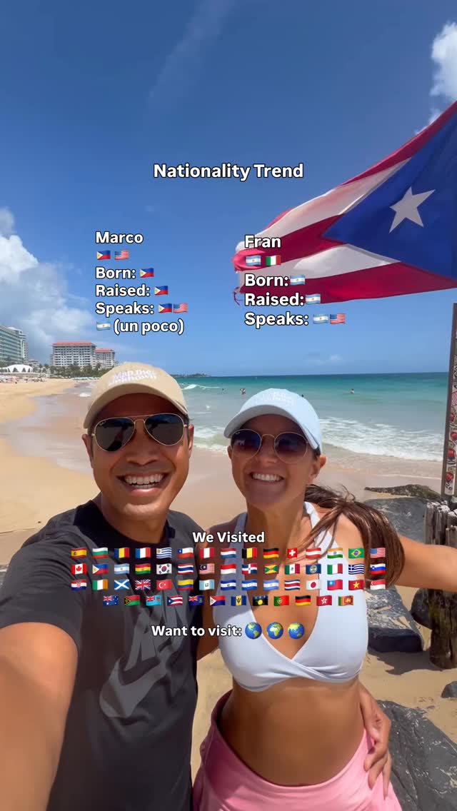 Did we visit your country?

Hello! We’re Marco and Fran. 👋

We are a multi-culture couple, Filipino-American (Marco) and Argentinian-Italian. We hold 4 passports and we’ve been full-time nomads for 8+ years.

We quit our corporate jobs back in 2018 to start our own online business and travel the world and honestly has been the best decision of our lives. 

Traveling changed our lives and we hope you find the courage to go see the world and experience it too.

👇🏽 Follow us @maptheunknown to learn more about how to transition out of the 9–5 system and create your own freedom lifestyle. ✨