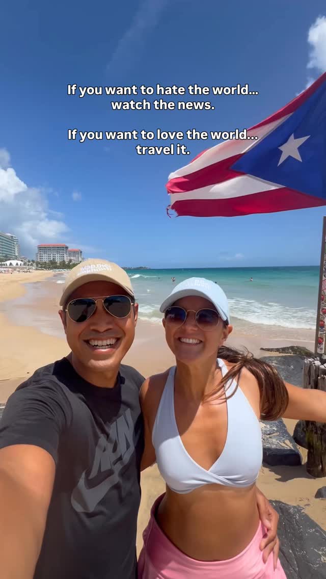 Watch the news or travel 👇🏼

If you don’t know us yet… We’re Marco and Fran. 👋

We are a multi-culture couple, Filipino-American (Marco) and Argentinian-Italian. We hold 4 passports and we’ve been full-time nomads for 8+ years.

We quit our corporate jobs back in 2018 to start our own online business and travel the world and honestly has been the best decision of our lives. 

Traveling changed our lives and we hope you find the courage to go see the world and experience it too.

It’s been 8+ years traveling the world, we learned a lot, met so many people, experienced different lifestyles, and honestly we think 9-5 is a scam. There is another way to live with more freedom and fulfillment.

That’s why our mission now is to ambitious 9–5 professionals (like we were before) who feel stuck and burned out in their corporate jobs launch their own purpose-aligned lifestyle business so they can finally leave their jobs, travel whenever they want, and create a life with more freedom and fulfillment.

👇🏽 Follow us @maptheunknown to learn more about how to transition out of the 9–5 system, become the boss of your own life, and create your own freedom lifestyle. ✨